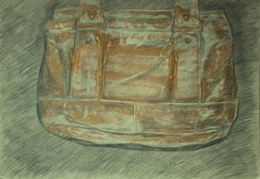 Disegno intitolato "Half Bag 1  #artist…" da Atelier N N . Art Store By Nat, Opera d'arte originale, Acrilico