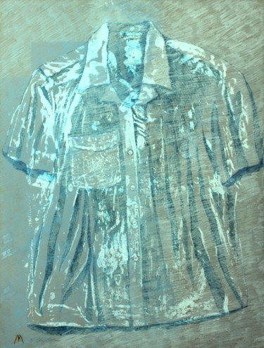 Painting titled "Spirit shirt" by Atelier N N . Art Store By Nat, Original Artwork, Acrylic