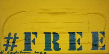Painting titled "#Free" by Atelier N N . Art Store By Nat, Original Artwork, Acrylic