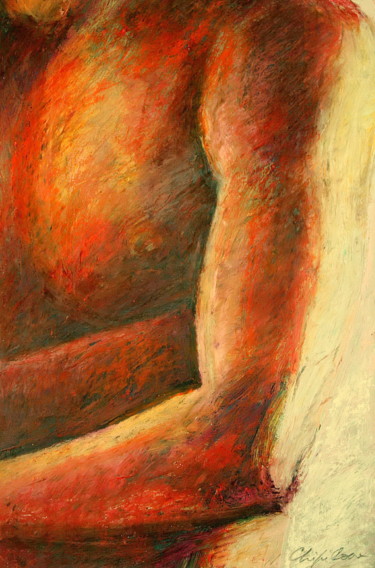 Painting titled "Androgyne" by Nathalia Chipilova, Original Artwork, Acrylic