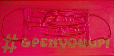 Peinture intitulée "#OpenYouUp" par Atelier N N . Art Store By Nat, Œuvre d'art originale, Acrylique