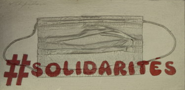 Schilderij getiteld "#solidarites" door Atelier N N . Art Store By Nat, Origineel Kunstwerk, Acryl