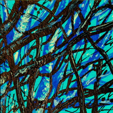 Painting titled "Branches 1" by Atelier N N . Art Store By Nat, Original Artwork, Acrylic
