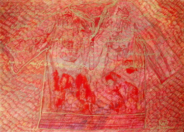 Pittura intitolato "Ma Chemise rouge" da Atelier N N . Art Store By Nat, Opera d'arte originale, Acrilico