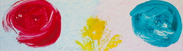 Картина под названием "Flowers Prints 1. T…" - Atelier N N . Art Store By Nat, Подлинное произведение искусства, Акрил