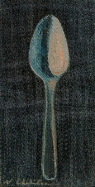 Painting titled "Jean Spoon 3" by Atelier N N . Art Store By Nat, Original Artwork, Acrylic Mounted on Wood Stretcher frame