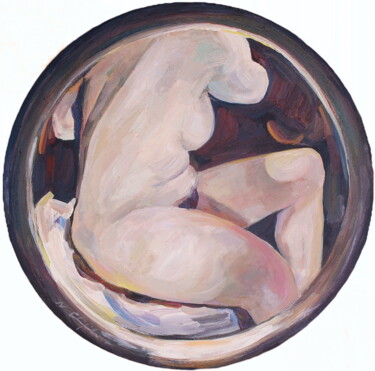 Painting titled "Round 4" by Nathalia Chipilova, Original Artwork, Acrylic