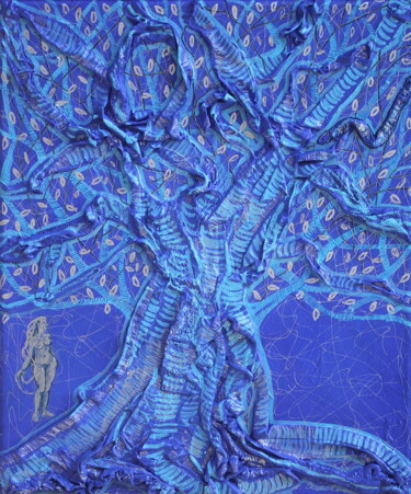 Schilderij getiteld "The Ariadne's Tree" door Atelier N N . Art Store By Nat, Origineel Kunstwerk, Acryl