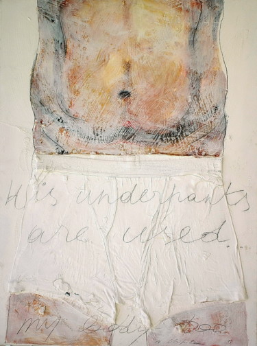 Painting titled "His underpants" by Atelier N N . Art Store By Nat, Original Artwork, Acrylic