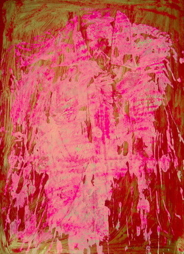 Malerei mit dem Titel "Pink shirt" von Atelier N N . Art Store By Nat, Original-Kunstwerk, Acryl