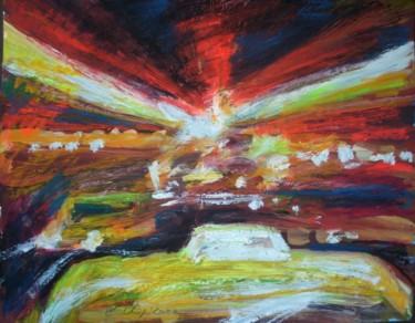 Pittura intitolato "Tunnel" da Nathalia Chipilova, Opera d'arte originale, Acrilico