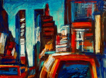 Peinture intitulée "New York 2" par Atelier N N . Art Store By Nat, Œuvre d'art originale, Acrylique