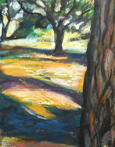 Malerei mit dem Titel "In the forest 4, 32…" von Nathalia Chipilova, Original-Kunstwerk, Acryl