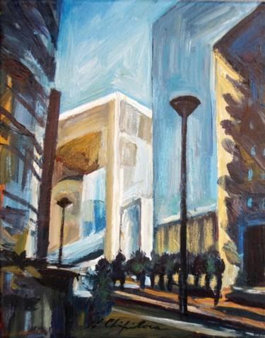 Painting titled "Paris, la Défense" by Atelier N N . Art Store By Nat, Original Artwork, Acrylic