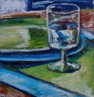 Painting titled "A table!" by Nathalia Chipilova, Original Artwork, Acrylic