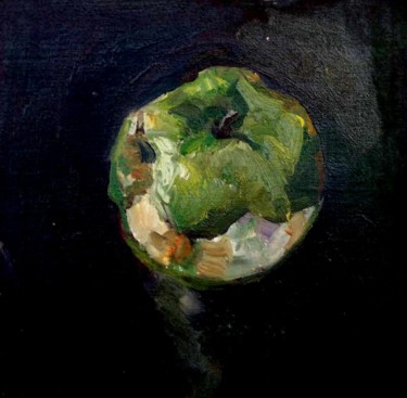 Malerei mit dem Titel "Juste pomme 5" von Atelier N N . Art Store By Nat, Original-Kunstwerk, Öl