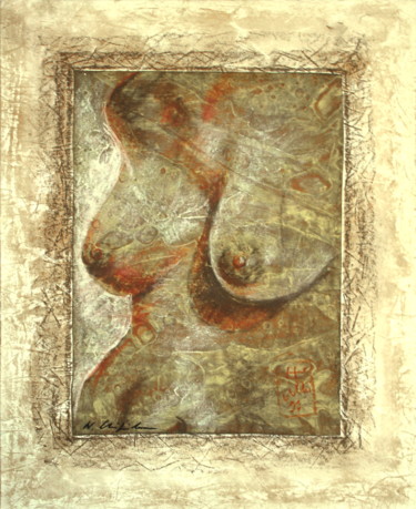 Schilderij getiteld "Demeter 1" door Atelier N N . Art Store By Nat, Origineel Kunstwerk, Pastel