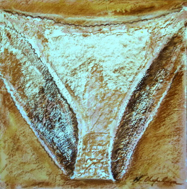 Painting titled "Brown Panties" by Atelier N N . Art Store By Nat, Original Artwork, Acrylic