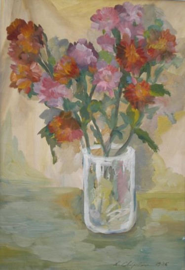 Peinture intitulée "Bouquet" par Atelier N N . Art Store By Nat, Œuvre d'art originale, Huile