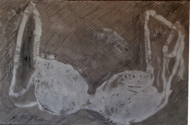 Painting titled "Soutien gorge au gr…" by Atelier N N . Art Store By Nat, Original Artwork, Acrylic