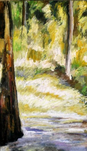 Painting titled "Forest" by Atelier N N . Art Store By Nat, Original Artwork, Oil