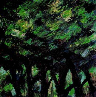 Painting titled "Trees" by Nathalia Chipilova, Original Artwork, Acrylic