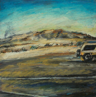 Painting titled "Road" by Atelier N N . Art Store By Nat, Original Artwork, Acrylic