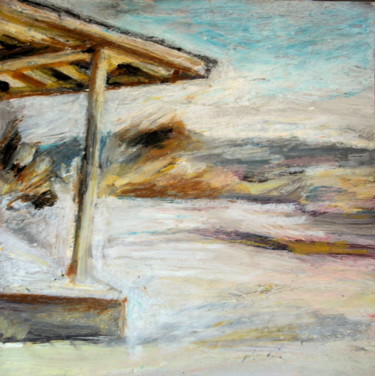 Painting titled "Beach" by Atelier N N . Art Store By Nat, Original Artwork, Acrylic