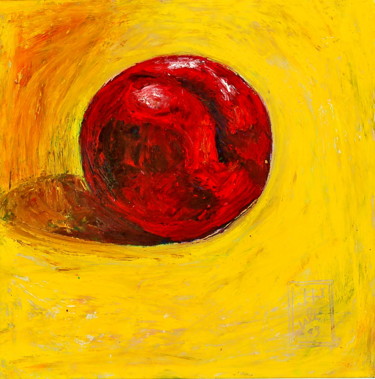Peinture intitulée "Peche rouge" par Atelier N N . Art Store By Nat, Œuvre d'art originale, Acrylique