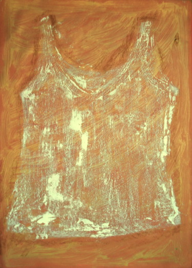 Картина под названием "Orange Gold Undersh…" - Nathalia Chipilova, Подлинное произведение искусства, Акрил