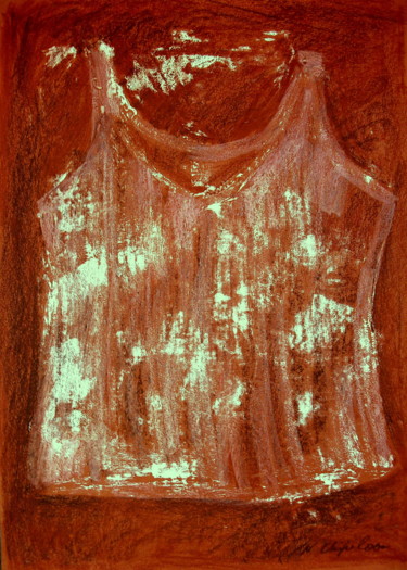 Peinture intitulée "Red undershirt 1" par Atelier N N . Art Store By Nat, Œuvre d'art originale, Acrylique
