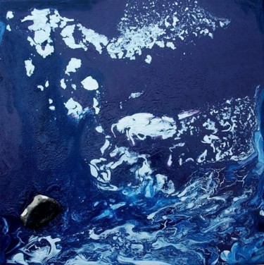 Painting titled "Thalassa 8 (50x50 c…" by Atelier N N . Art Store By Nat, Original Artwork, Oil