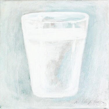 Peinture intitulée "Verre de lait 2" par Atelier N N . Art Store By Nat, Œuvre d'art originale, Acrylique Monté sur Châssis…