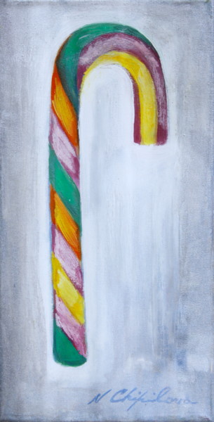 Painting titled "Sucre d'orge" by Atelier N N . Art Store By Nat, Original Artwork, Acrylic