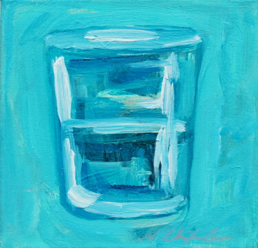 Peinture intitulée "Verre d'eau 72" par Atelier N N . Art Store By Nat, Œuvre d'art originale, Acrylique