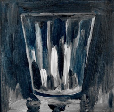 Malerei mit dem Titel "Verre d'eau 24" von Atelier N N . Art Store By Nat, Original-Kunstwerk, Öl