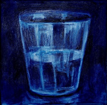 Peinture intitulée "Verre d'eau 15" par Atelier N N . Art Store By Nat, Œuvre d'art originale, Huile
