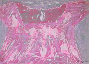 Painting titled "Ma blouse rose" by Atelier N N . Art Store By Nat, Original Artwork, Acrylic