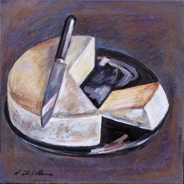 Painting titled "Brie" by Nathalia Chipilova, Original Artwork, Acrylic