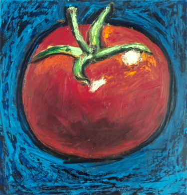 Peinture intitulée "Tomate rouge" par Nathalia Chipilova, Œuvre d'art originale, Acrylique