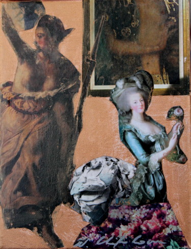 Collages getiteld "Judith" door Atelier N N . Art Store By Nat, Origineel Kunstwerk, Papier snijwerk