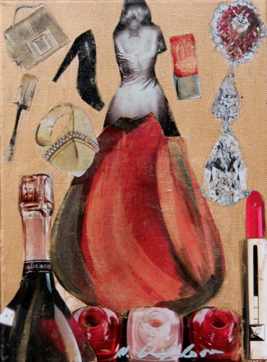 Collages intitulée "Marylin" par Atelier N N . Art Store By Nat, Œuvre d'art originale, Découpages
