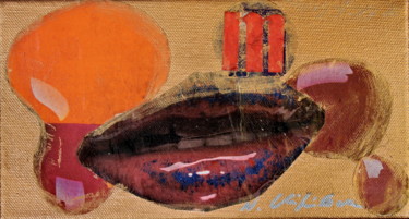 Collages intitulée "Mouth" par Atelier N N . Art Store By Nat, Œuvre d'art originale, Découpages