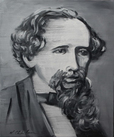 Malerei mit dem Titel "Charlie 6, Charles…" von Nathalia Chipilova, Original-Kunstwerk, Öl