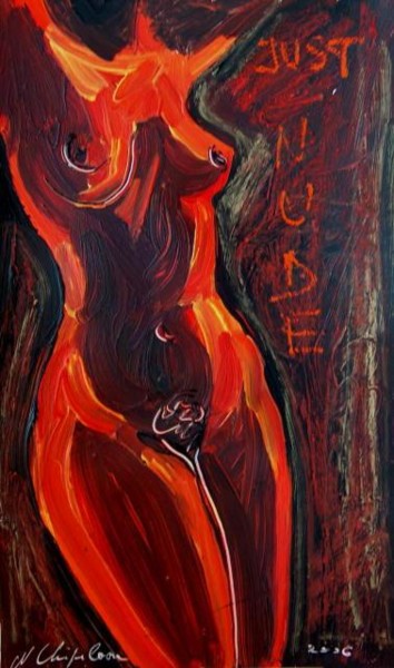 Painting titled "Just nude" by Atelier N N . Art Store By Nat, Original Artwork, Oil