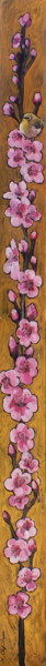 Painting titled "Sakura" by Nathalia Chipilova, Original Artwork, Oil