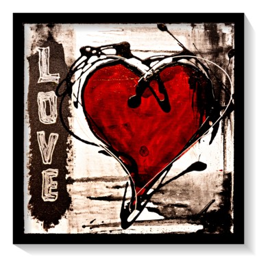Peinture intitulée "LOVE FOR EVER" par Tess, Œuvre d'art originale, Acrylique