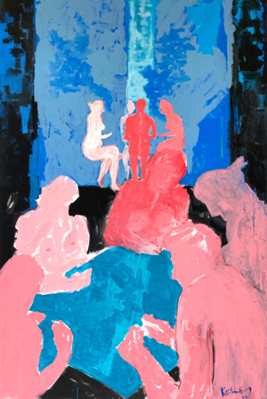 Painting titled "Air-Poker" by Philippe Kaïkdjian, Original Artwork, Acrylic