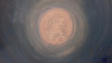 Peinture intitulée "lune1" par Athena, Œuvre d'art originale, Acrylique