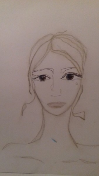 Drawing titled "CASSANDRA" by Athena, Original Artwork, Pastel